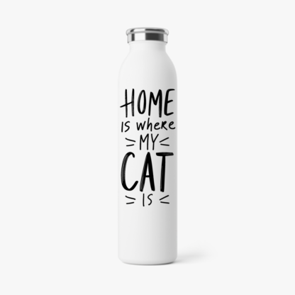 Home is where my cat is - Water Bottle