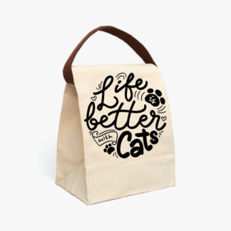 Life is Better with Cats Lunch Bag