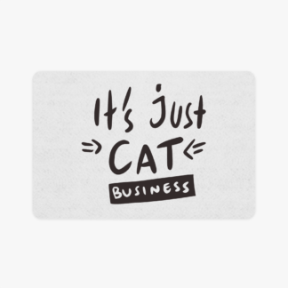 It's Just Cat Business Pet Food Mat