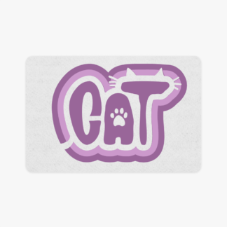 Cat pet food mat